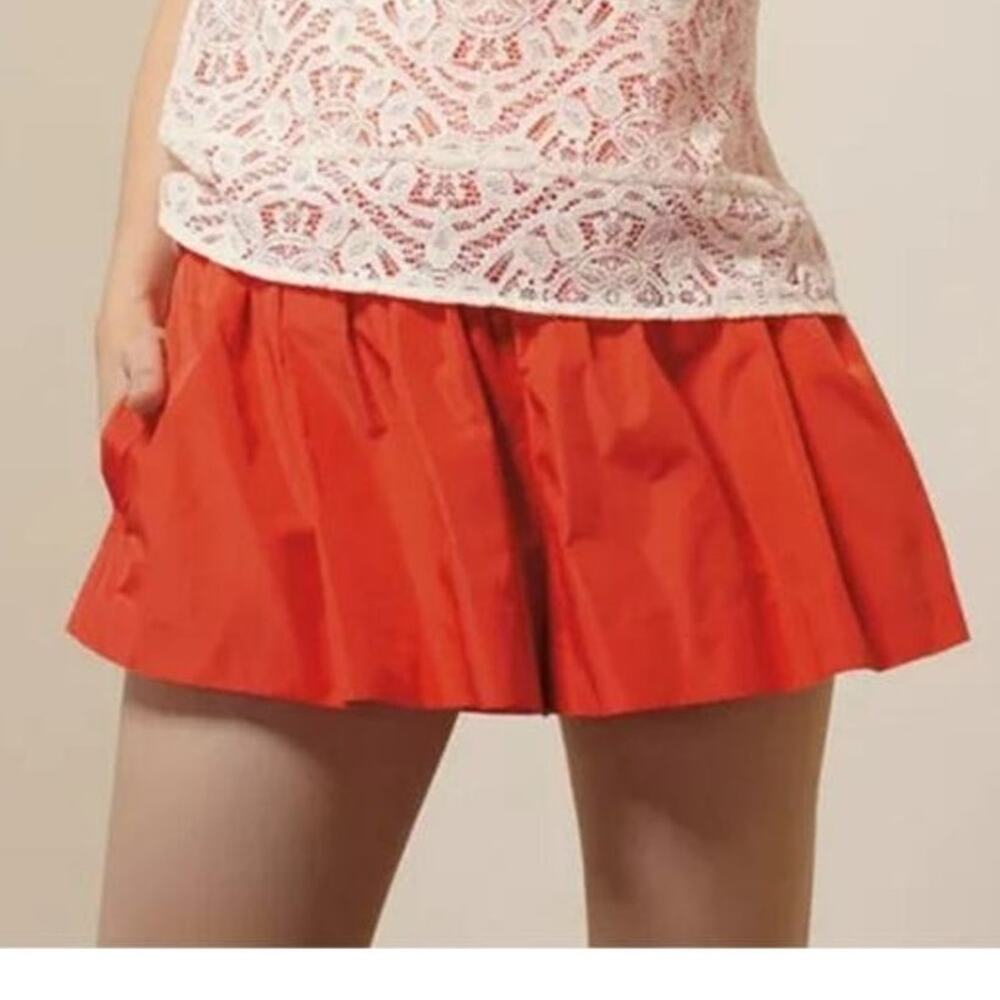 Marc by Marc Jacobs NEW Saatchi Taffeta Ruffled Neon Orange Skort 4 $258 MSRP